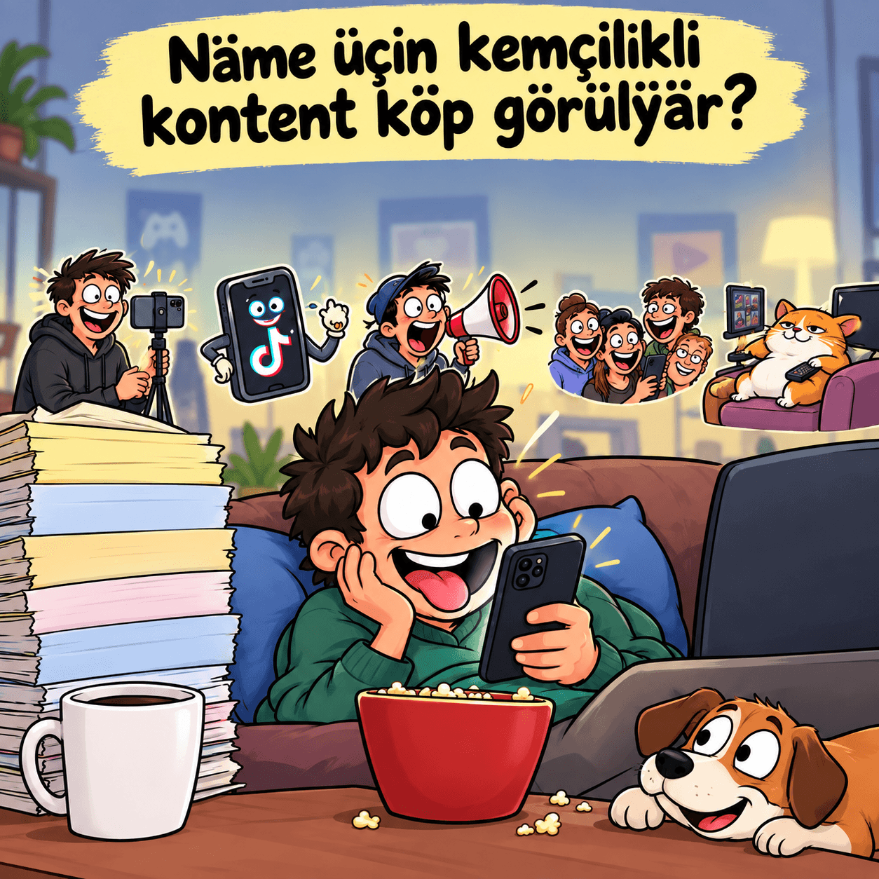 Näme sebäpden kemçilikli kontent köp görülýär?